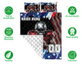 Ohaprints-Quilt-Bed-Set-Pillowcase-Football-American-Flag-Pattern-Sport-Gift-Custom-Personalized-Name-Number-Blanket-Bedspread-Bedding-2956-Double (70'' x 80'')