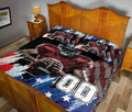 Ohaprints-Quilt-Bed-Set-Pillowcase-Football-American-Flag-Pattern-Sport-Gift-Custom-Personalized-Name-Number-Blanket-Bedspread-Bedding-2956-Queen (80'' x 90'')