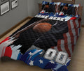 Ohaprints-Quilt-Bed-Set-Pillowcase-Basketball-American-Flag-Pattern-Sport-Gift-Custom-Personalized-Name-Number-Blanket-Bedspread-Bedding-788-King (90'' x 100'')