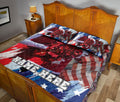 Ohaprints-Quilt-Bed-Set-Pillowcase-Cheerleader-American-Flag-Pattern-Sport-Gift-Custom-Personalized-Name-Number-Blanket-Bedspread-Bedding-1368-Queen (80'' x 90'')