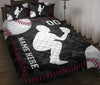Ohaprints-Quilt-Bed-Set-Pillowcase-Baseball-Catcher-Player-Black-Camo-Pattern-Sport-Gift-Custom-Personalized-Name-Number-Blanket-Bedspread-Bedding-3035-Throw (55&#39;&#39; x 60&#39;&#39;)