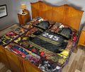 Ohaprints-Quilt-Bed-Set-Pillowcase-Firefighter-Thin-Red-Line-Patchwork-Pattern-Custom-Personalized-Name-Number-Blanket-Bedspread-Bedding-2959-Queen (80'' x 90'')