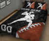 Ohaprints-Quilt-Bed-Set-Pillowcase-American-Football-Black-Camo-Pattern-Gift-Custom-Personalized-Name-Number-Blanket-Bedspread-Bedding-2977-King (90&#39;&#39; x 100&#39;&#39;)
