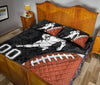 Ohaprints-Quilt-Bed-Set-Pillowcase-American-Football-Ball-Black-Camo-Pattern-Custom-Personalized-Name-Number-Blanket-Bedspread-Bedding-2994-Queen (80&#39;&#39; x 90&#39;&#39;)