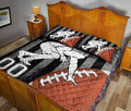 Ohaprints-Quilt-Bed-Set-Pillowcase-Football-American-Flag-Ball-Pattern-Sports-Custom-Personalized-Name-Number-Blanket-Bedspread-Bedding-1212-Queen (80'' x 90'')
