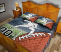 Ohaprints-Quilt-Bed-Set-Pillowcase-American-Football-Field-Pattern-Sport-Gift-Custom-Personalized-Name-Number-Blanket-Bedspread-Bedding-2405-Queen (80'' x 90'')