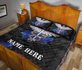 Ohaprints-Quilt-Bed-Set-Pillowcase-Nurse-Caduceus-Scrub-Life-Torn-Pattern-Unique-Gift-Custom-Personalized-Name-Blanket-Bedspread-Bedding-1891-Queen (80'' x 90'')