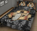 Ohaprints-Quilt-Bed-Set-Pillowcase-Baseball-Boy-American-Flag-Ball-Crack-Pattern-Sports-Custom-Personalized-Name-Blanket-Bedspread-Bedding-1876-King (90'' x 100'')