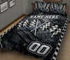 Ohaprints-Quilt-Bed-Set-Pillowcase-Racing-Checkered-Flag-Pattern-Sports-Gift-Custom-Personalized-Name-Number-Blanket-Bedspread-Bedding-3018-King (90&#39;&#39; x 100&#39;&#39;)