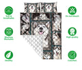 Ohaprints-Quilt-Bed-Set-Pillowcase-Husky-Sibir-Frame-Patchwork-Pattern-Unique-Gift-For-Dog-Puppy-Pet-Lover-Blanket-Bedspread-Bedding-303-Double (70'' x 80'')