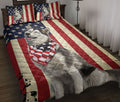 Ohaprints-Quilt-Bed-Set-Pillowcase-Husky-American-Us-Flag-Patriotic-Unique-Gift-For-Dog-Puppy-Pet-Lover-Blanket-Bedspread-Bedding-895-Throw (55'' x 60'')