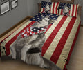 Ohaprints-Quilt-Bed-Set-Pillowcase-Husky-American-Us-Flag-Patriotic-Unique-Gift-For-Dog-Puppy-Pet-Lover-Blanket-Bedspread-Bedding-895-King (90'' x 100'')