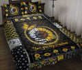 Ohaprints-Quilt-Bed-Set-Pillowcase-Police-Thin-Blue-Line-Back-The-Blue-Sunflower-Patchwork-Pattern-Blanket-Bedspread-Bedding-1297-Throw (55'' x 60'')