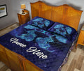 Ohaprints-Quilt-Bed-Set-Pillowcase-Gemini-Zodiac-Astrology-Astrological-Sign-Blue-Black-Custom-Personalized-Name-Blanket-Bedspread-Bedding-3032-Queen (80'' x 90'')