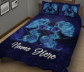 Ohaprints-Quilt-Bed-Set-Pillowcase-Gemini-Zodiac-Astrology-Astrological-Sign-Blue-Black-Custom-Personalized-Name-Blanket-Bedspread-Bedding-3032-King (90'' x 100'')