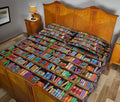 Ohaprints-Quilt-Bed-Set-Pillowcase-Bookshelf-Background-Reading-Books-Unique-Gift-For-Book-Lover-Blanket-Bedspread-Bedding-2567-Queen (80'' x 90'')