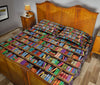 Ohaprints-Quilt-Bed-Set-Pillowcase-Bookshelf-Background-Reading-Books-Unique-Gift-For-Book-Lover-Blanket-Bedspread-Bedding-2567-Queen (80&#39;&#39; x 90&#39;&#39;)
