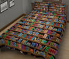 Ohaprints-Quilt-Bed-Set-Pillowcase-Bookshelf-Background-Reading-Books-Unique-Gift-For-Book-Lover-Blanket-Bedspread-Bedding-2567-King (90&#39;&#39; x 100&#39;&#39;)
