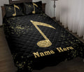 Ohaprints-Quilt-Bed-Set-Pillowcase-Golden-Music-Note-Musical-Gift-For-Music-Lover-Black-Custom-Personalized-Name-Blanket-Bedspread-Bedding-1976-Throw (55'' x 60'')