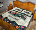 Ohaprints-Quilt-Bed-Set-Pillowcase-Travel-Trailer-Flower-Camper-Camping-Lover-Gift-Custom-Personalized-Name-Blanket-Bedspread-Bedding-1118-King (90'' x 100'')