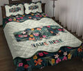 Ohaprints-Quilt-Bed-Set-Pillowcase-Travel-Trailer-Flower-Camper-Camping-Lover-Gifts-Custom-Personalized-Name-Blanket-Bedspread-Bedding-1702-Throw (55'' x 60'')