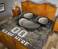 Ohaprints-Quilt-Bed-Set-Pillowcase-Baseball-Ball-Sport-Lover-Wall-Crack-Pattern-Custom-Personalized-Name-Number-Blanket-Bedspread-Bedding-2291-King (90'' x 100'')