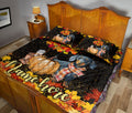 Ohaprints-Quilt-Bed-Set-Pillowcase-Dachshund-Pumpkin-Welcome-Autumn-Happy-Fall-Y'All-Custom-Personalized-Name-Blanket-Bedspread-Bedding-2292-King (90'' x 100'')