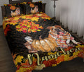 Ohaprints-Quilt-Bed-Set-Pillowcase-English-Bulldog-Pumpkin-Autumn-Happy-Fall-Y'All-Custom-Personalized-Name-Blanket-Bedspread-Bedding-2884-Throw (55'' x 60'')