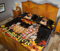 Ohaprints-Quilt-Bed-Set-Pillowcase-German-Shepherd-Pumpkin-Autumn-Happy-Fall-Y'All-Custom-Personalized-Name-Blanket-Bedspread-Bedding-2885-King (90'' x 100'')