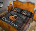 Ohaprints-Quilt-Bed-Set-Pillowcase-Brown-Acoustic-Guitar-American-Us-Flag-Crack-Pattern-Custom-Personalized-Name-Blanket-Bedspread-Bedding-1122-King (90'' x 100'')