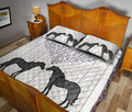 Ohaprints-Quilt-Bed-Set-Pillowcase-Horse-We'Re-A-Team-Heart-Gift-For-Couple-Husband-&-Wife-Animal-Lover-Blanket-Bedspread-Bedding-1393-Queen (80'' x 90'')