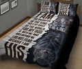 Ohaprints-Quilt-Bed-Set-Pillowcase-Cat-Kitten-&-White-Tiger-I-Am-The-Daughter-Of-The-King-Who-Is-Not-Moved-Blanket-Bedspread-Bedding-1981-King (90'' x 100'')