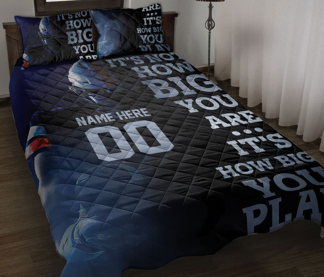 Ohaprints-Quilt-Bed-Set-Pillowcase-American-Football-It'S-How-Big-You-Play-Custom-Personalized-Name-Number-Blanket-Bedspread-Bedding-711-Throw (55'' x 60'')