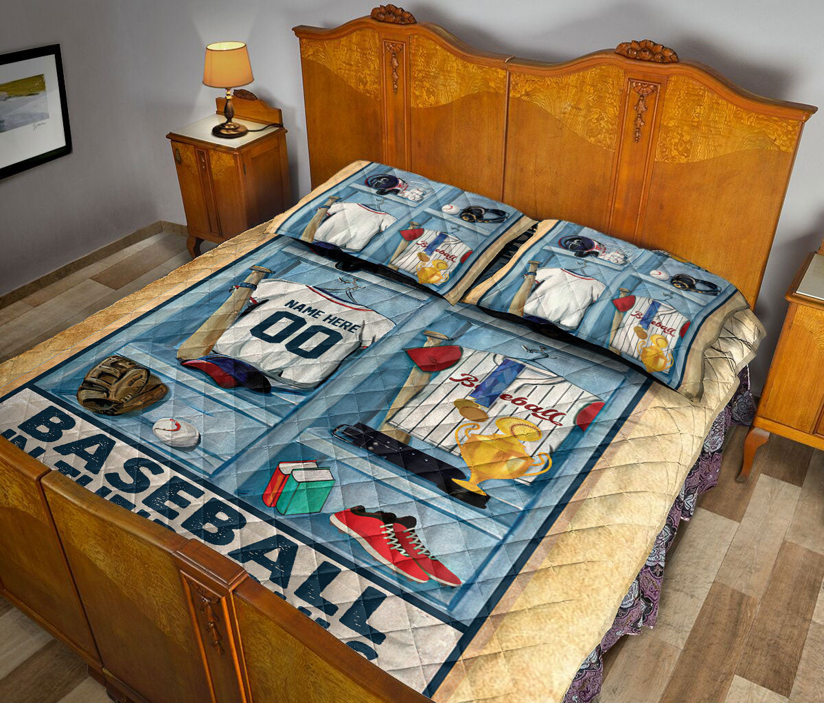 Ohaprints-Quilt-Bed-Set-Pillowcase-Some-Boys-With-Baseball-In-Their-Souls-Custom-Personalized-Name-Number-Blanket-Bedspread-Bedding-2575-Queen (80'' x 90'')