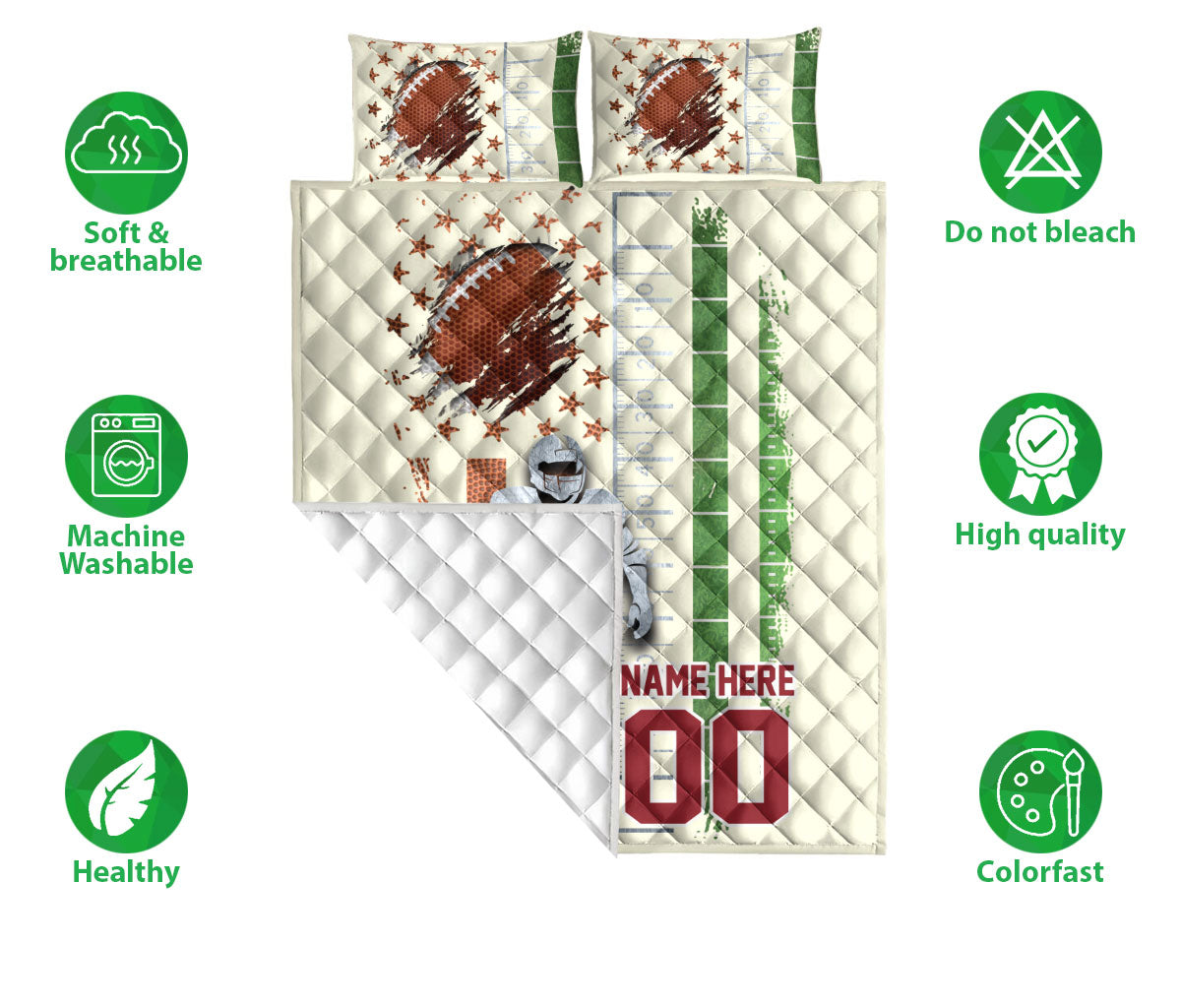 Ohaprints-Quilt-Bed-Set-Pillowcase-Football-American-Try-To-Score-A-Touchdown-Custom-Personalized-Name-Number-Blanket-Bedspread-Bedding-720-Double (70'' x 80'')