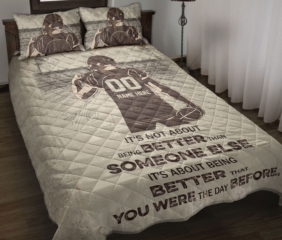 Ohaprints-Quilt-Bed-Set-Pillowcase-Try-To-Score-A-Touchdown-American-Football-Custom-Personalized-Name-Number-Blanket-Bedspread-Bedding-225-Throw (55'' x 60'')