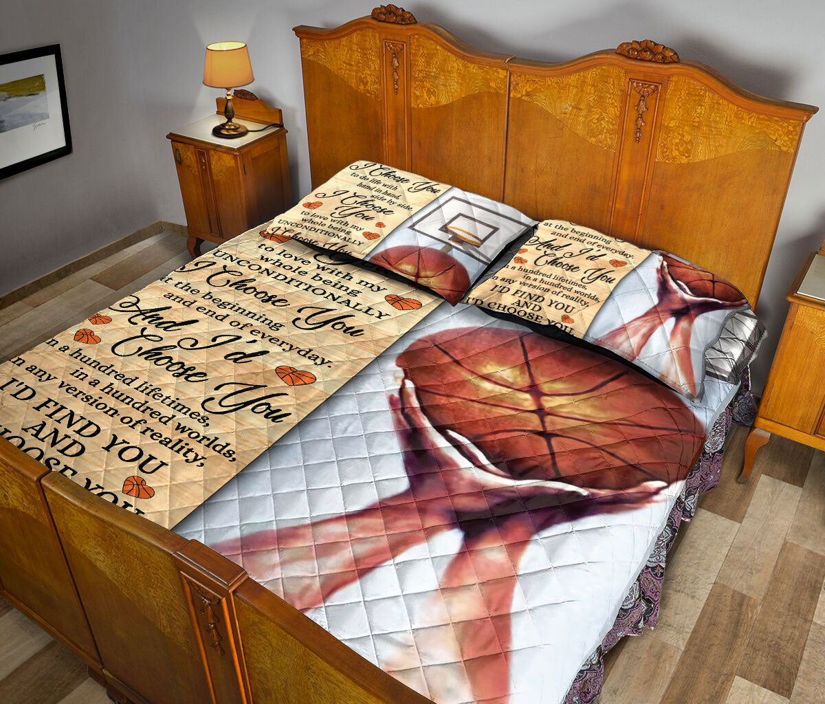 Ohaprints-Quilt-Bed-Set-Pillowcase-Basketball-I-Choose-You-Gift-For-Couple-Lover-Custom-Personalized-Name-Blanket-Bedspread-Bedding-2578-Queen (80'' x 90'')