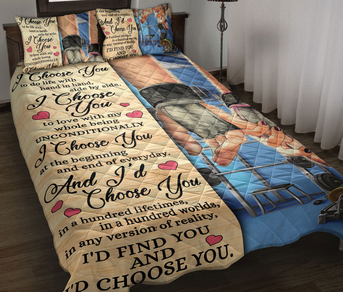 Ohaprints-Quilt-Bed-Set-Pillowcase-Gym-I'D-Find-You-&-I'D-Choose-You-Gift-For-Couple-Husband-&-Wife-Lover-Blanket-Bedspread-Bedding-820-Throw (55'' x 60'')