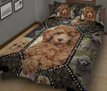 Ohaprints-Quilt-Bed-Set-Pillowcase-Cute-Poodle-Frame-Patchwork-Pattern-Unique-Gift-For-Dog-Puppy-Pet-Lover-Blanket-Bedspread-Bedding-911-King (90'' x 100'')