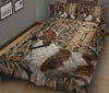 Ohaprints-Quilt-Bed-Set-Pillowcase-Brittany-Spaniel-Hunting-Camouflage-Pattern-Unique-Gift-For-Dog-Lover-Blanket-Bedspread-Bedding-2671-King (90&#39;&#39; x 100&#39;&#39;)