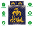 Ohaprints-Quilt-Bed-Set-Pillowcase-American-Football-Player-Field-Sport-Lover-Custom-Personalized-Name-Number-Blanket-Bedspread-Bedding-1713-Double (70'' x 80'')