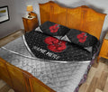 Ohaprints-Quilt-Bed-Set-Pillowcase-Boxing-Red-Gloves-Gift-For-Sport-Lover-Black-Grey-Custom-Personalized-Name-Blanket-Bedspread-Bedding-2892-King (90'' x 100'')