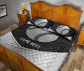 Ohaprints-Quilt-Bed-Set-Pillowcase-Baseball-Softball-Metal-Pattern-Sport-Lover-Gift-Custom-Personalized-Name-Blanket-Bedspread-Bedding-2893-King (90'' x 100'')