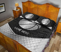 Ohaprints-Quilt-Bed-Set-Pillowcase-Basketball-Ball-Metal-Pattern-Sport-Lover-Gift-Custom-Personalized-Name-Blanket-Bedspread-Bedding-543-King (90'' x 100'')