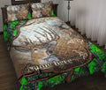 Ohaprints-Quilt-Bed-Set-Pillowcase-Hunting-Green-Camo-Camouflage-Deer-Horn-Pattern-Gift-Custom-Personalized-Name-Blanket-Bedspread-Bedding-1130-Throw (55'' x 60'')