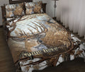 Ohaprints-Quilt-Bed-Set-Pillowcase-Hunting-White-Camo-Camouflage-Deer-Horn-Pattern-Gift-Custom-Personalized-Name-Blanket-Bedspread-Bedding-1717-Throw (55'' x 60'')