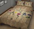 Ohaprints-Quilt-Bed-Set-Pillowcase-God-Says-You-Are-Christ-Flower-Garden-Floral-Beige-Gift-For-Christian-Blanket-Bedspread-Bedding-1991-King (90'' x 100'')