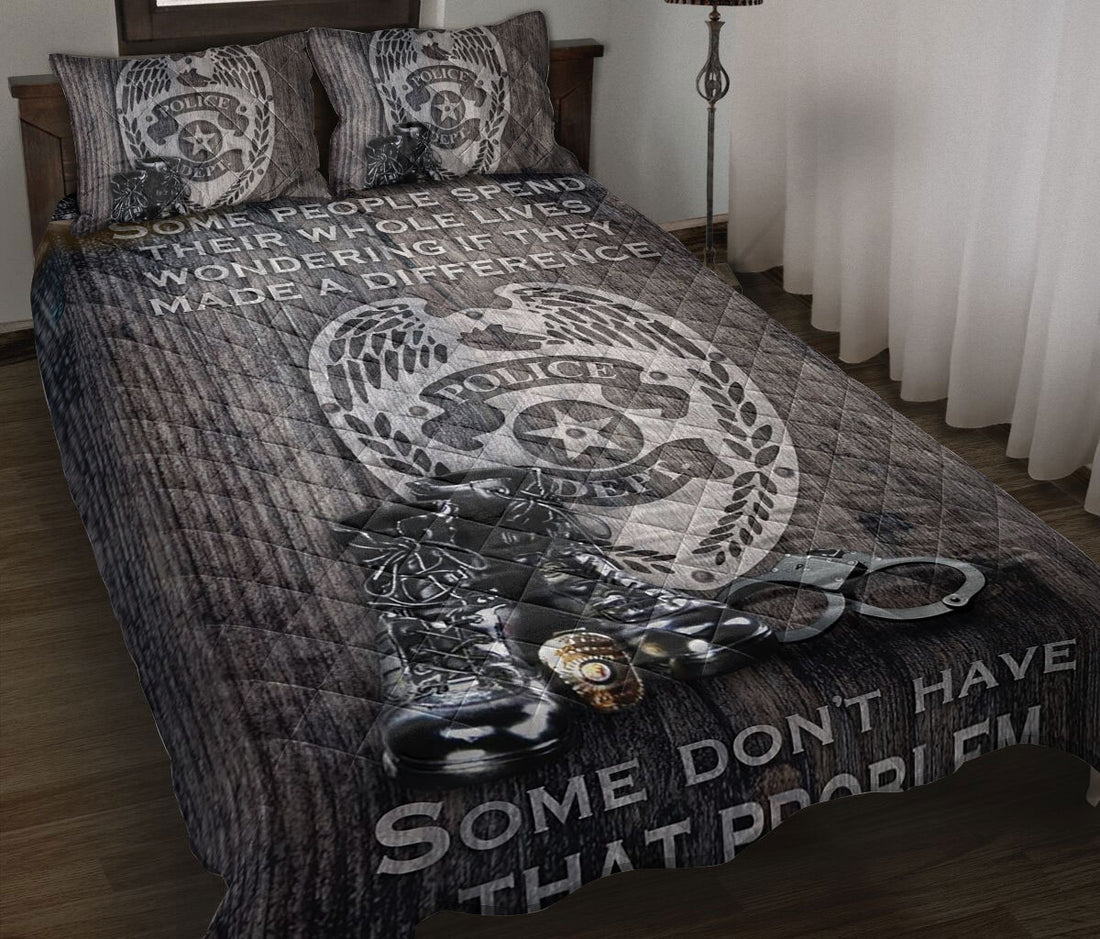 Ohaprints-Quilt-Bed-Set-Pillowcase-Proud-Police-Some-Don'T-Have-That-Problem-Back-The-Blue-Thin-Blue-Line-Blanket-Bedspread-Bedding-825-Throw (55'' x 60'')