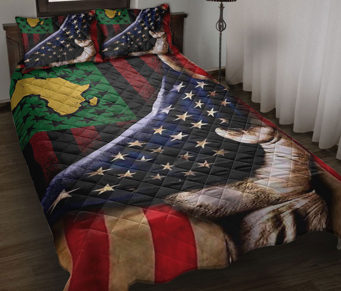 Ohaprints-Quilt-Bed-Set-Pillowcase-African-Map-Afro-American-Juneteenth-June-19Th-1865-Independence-Day-Freedom-Blanket-Bedspread-Bedding-2585-Throw (55'' x 60'')
