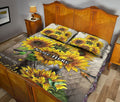 Ohaprints-Quilt-Bed-Set-Pillowcase-Sunflower-You-Are-My-Sunshine-Floral-Music-Background-Custom-Personalized-Name-Blanket-Bedspread-Bedding-235-Queen (80'' x 90'')